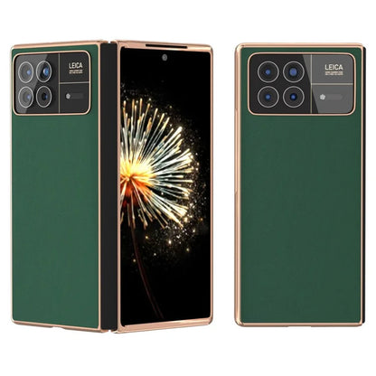 For Xiaomi Mix Fold 3 5G Case Soft-touch Genuine Cow Leather+PC Phone Cover