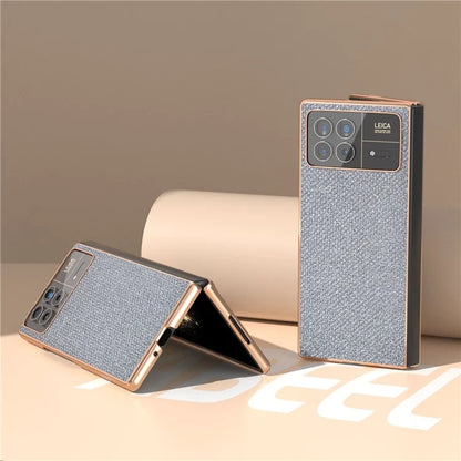 For Xiaomi Mix Fold 3 5G Case PU Leather+ PC Rhinestone Texture Back Phone Cover
