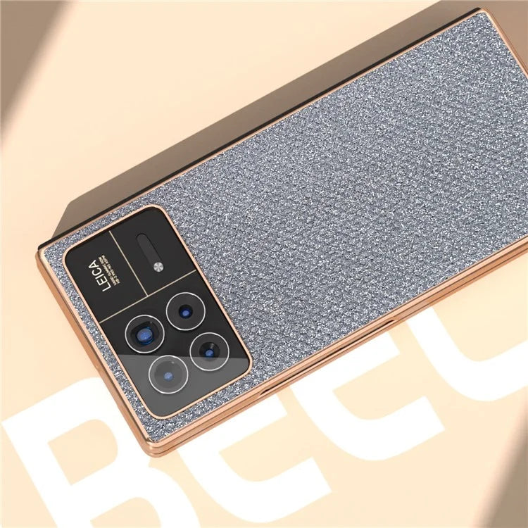 For Xiaomi Mix Fold 3 5G Case PU Leather+ PC Rhinestone Texture Back Phone Cover