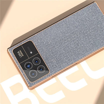 For Xiaomi Mix Fold 3 5G Case PU Leather+ PC Rhinestone Texture Back Phone Cover