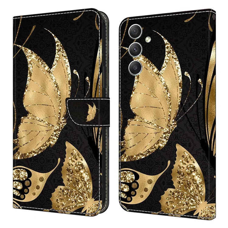 For Samsung Galaxy A15 4G Case Anti-scratch PU Leather 3D Pattern Phone Cover