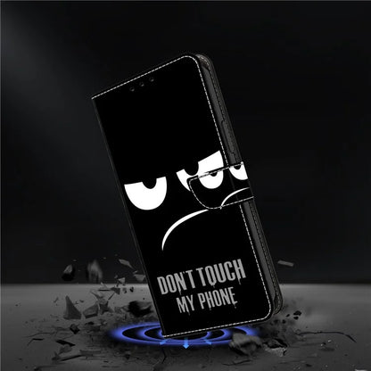For Samsung Galaxy A15 4G Case Anti-scratch PU Leather 3D Pattern Phone Cover