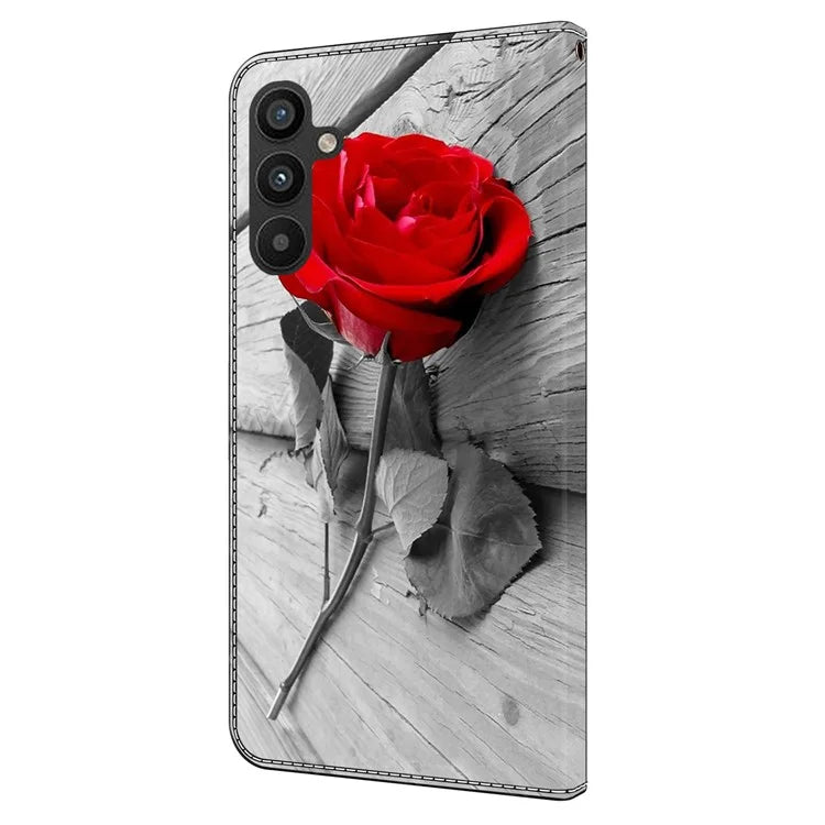 For Samsung Galaxy A15 4G Case Anti-scratch PU Leather 3D Pattern Phone Cover