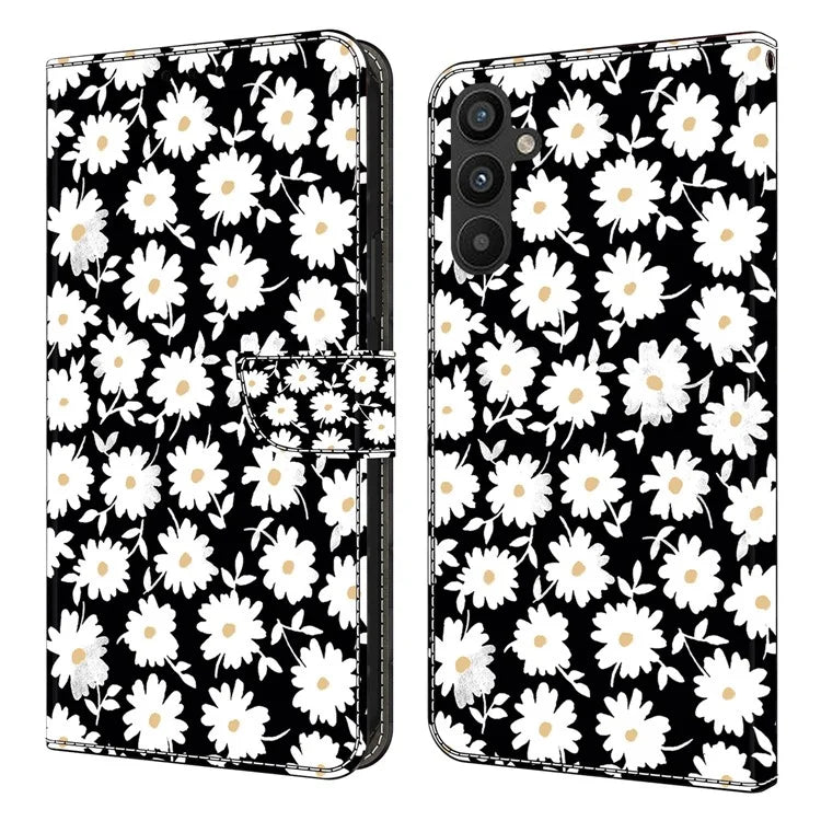 For Samsung Galaxy A15 4G Case Anti-scratch PU Leather 3D Pattern Phone Cover