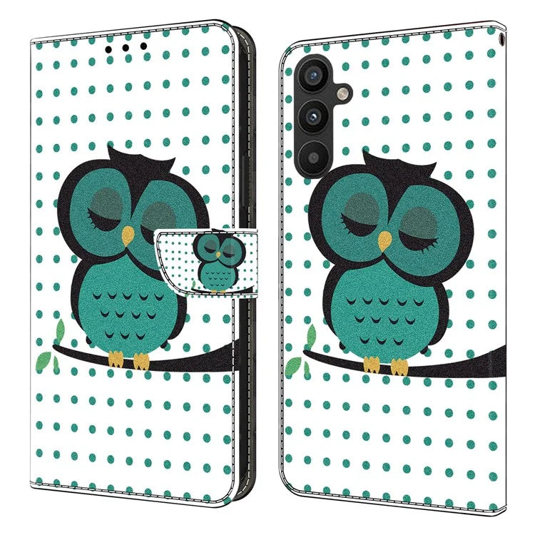 For Samsung Galaxy A15 4G Case Anti-scratch PU Leather 3D Pattern Phone Cover