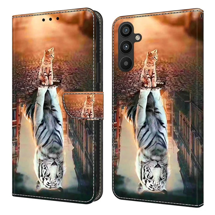 For Samsung Galaxy A15 4G Case Anti-scratch PU Leather 3D Pattern Phone Cover
