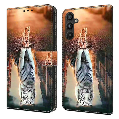 For Samsung Galaxy A15 4G Case Anti-scratch PU Leather 3D Pattern Phone Cover