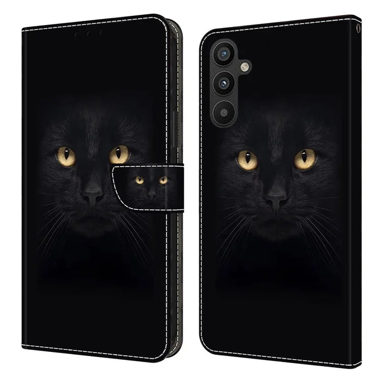 For Samsung Galaxy A15 4G Case Anti-scratch PU Leather 3D Pattern Phone Cover