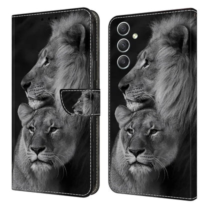 For Samsung Galaxy A15 4G Case Anti-scratch PU Leather 3D Pattern Phone Cover
