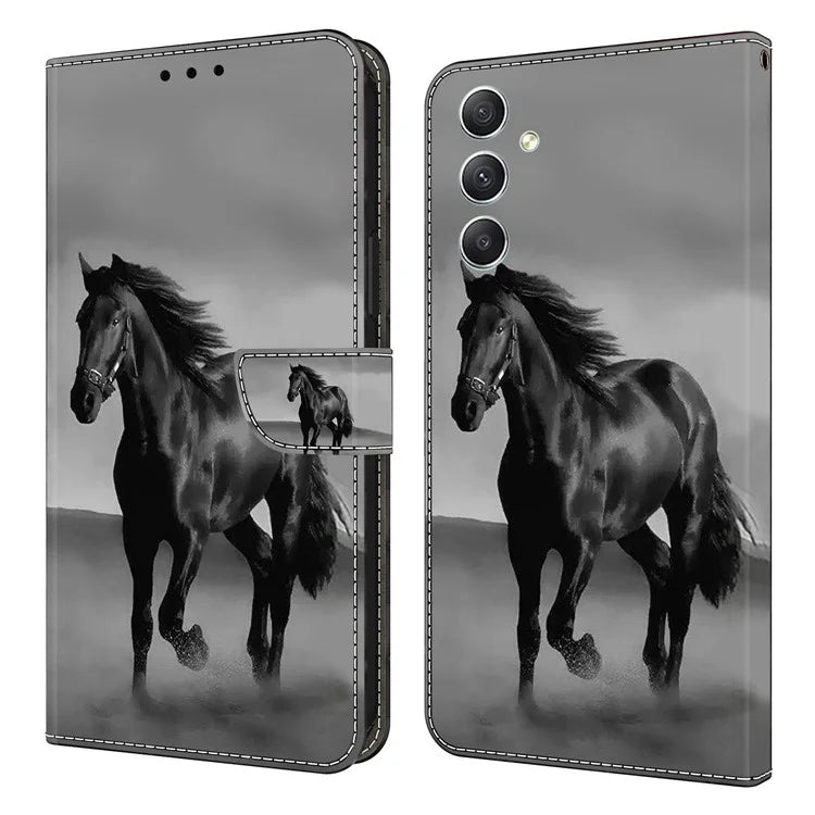 For Samsung Galaxy A15 4G Case Anti-scratch PU Leather 3D Pattern Phone Cover