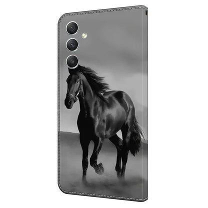 For Samsung Galaxy A15 4G Case Anti-scratch PU Leather 3D Pattern Phone Cover