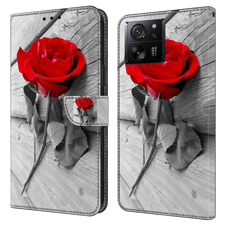 For Xiaomi Redmi K60 Ultra / 13T / 13T Pro Case 3D Pattern Leather Wallet Phone Cover