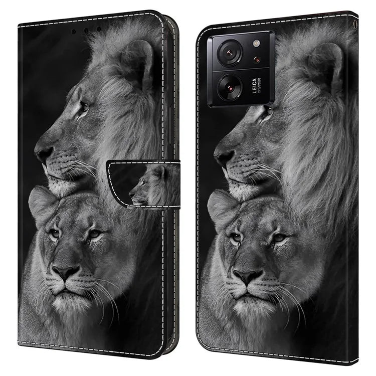 For Xiaomi Redmi K60 Ultra / 13T / 13T Pro Case 3D Pattern Leather Wallet Phone Cover