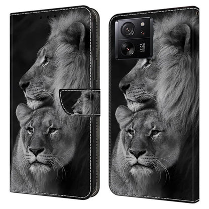 For Xiaomi Redmi K60 Ultra / 13T / 13T Pro Case 3D Pattern Leather Wallet Phone Cover