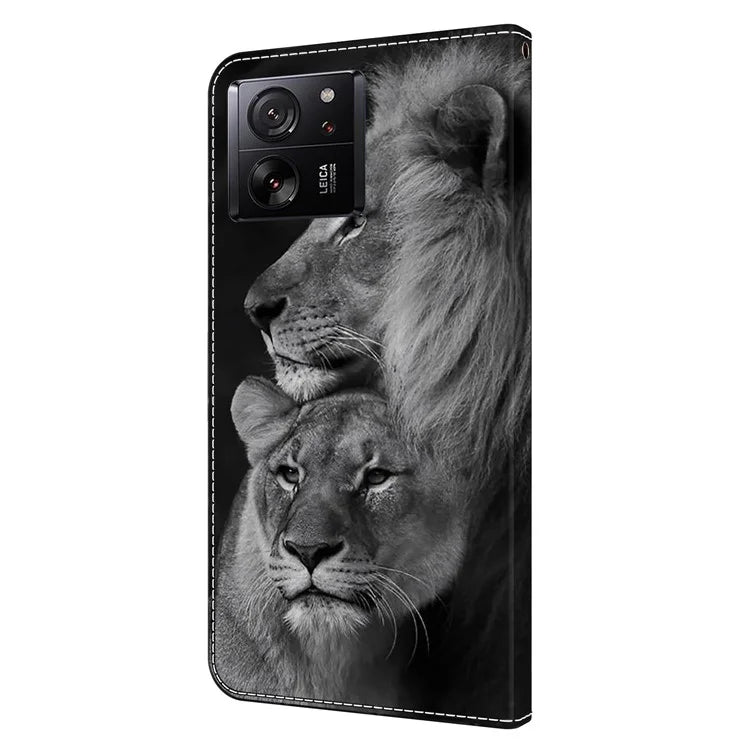 For Xiaomi Redmi K60 Ultra / 13T / 13T Pro Case 3D Pattern Leather Wallet Phone Cover