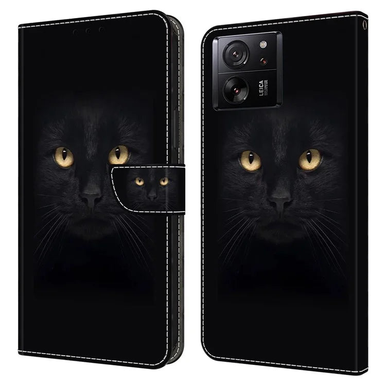 For Xiaomi Redmi K60 Ultra / 13T / 13T Pro Case 3D Pattern Leather Wallet Phone Cover