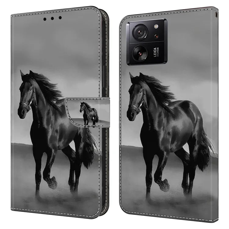 For Xiaomi Redmi K60 Ultra / 13T / 13T Pro Case 3D Pattern Leather Wallet Phone Cover