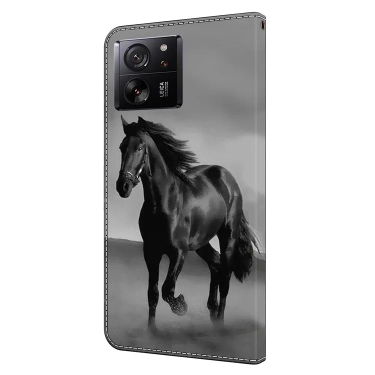 For Xiaomi Redmi K60 Ultra / 13T / 13T Pro Case 3D Pattern Leather Wallet Phone Cover