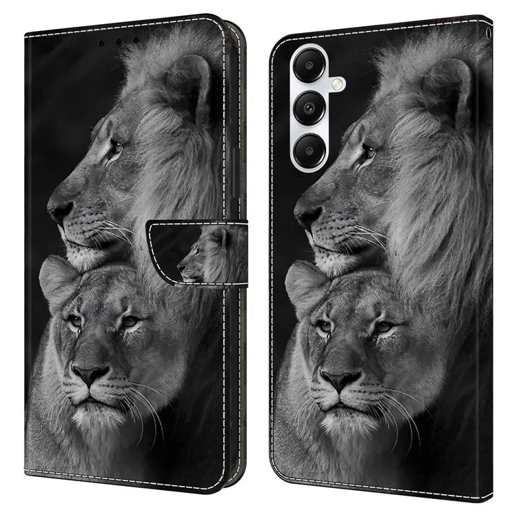 For Samsung Galaxy A05s 4G Case Wallet PU Leather 3D Pattern Flip Phone Cover
