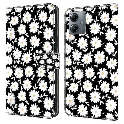 For Motorola Moto G14 4G Case 3D Creative Pattern PU Leather Flip Phone Cover
