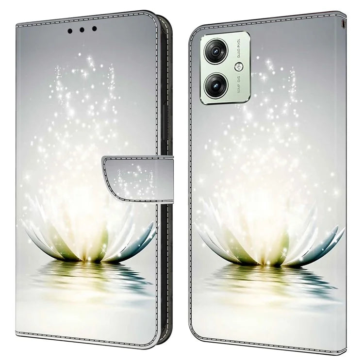 For Motorola Moto G54 5G Case PU Leather Wallet 3D Pattern Phone Cover