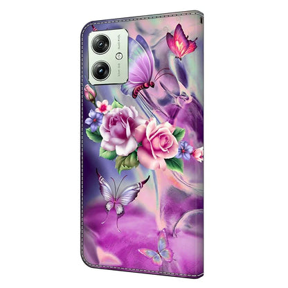 For Motorola Moto G54 5G Case PU Leather Wallet 3D Pattern Phone Cover
