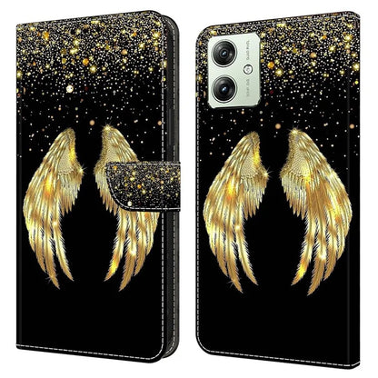 For Motorola Moto G54 5G Case PU Leather Wallet 3D Pattern Phone Cover