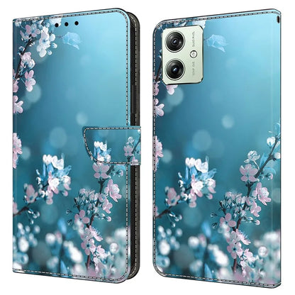 For Motorola Moto G54 5G Case PU Leather Wallet 3D Pattern Phone Cover