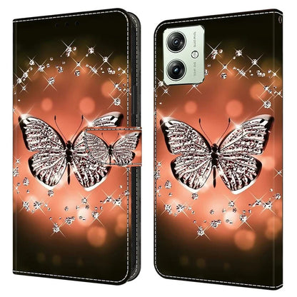For Motorola Moto G54 5G Case PU Leather Wallet 3D Pattern Phone Cover