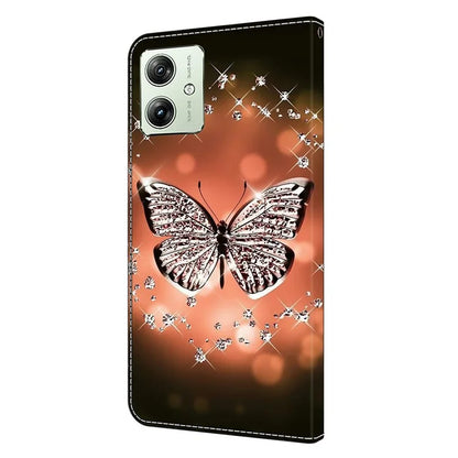 For Motorola Moto G54 5G Case PU Leather Wallet 3D Pattern Phone Cover