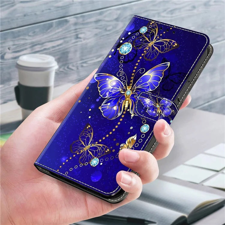 For Samsung Galaxy A05s 4G Case 3D Pattern PU Leather Stand Flip Phone Cover