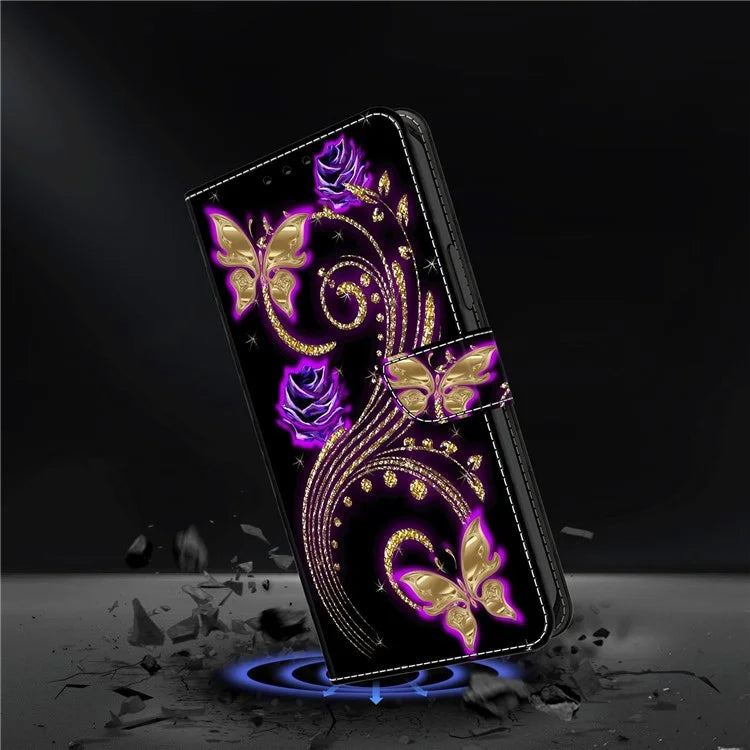 For Samsung Galaxy A05s 4G Case 3D Pattern PU Leather Stand Flip Phone Cover