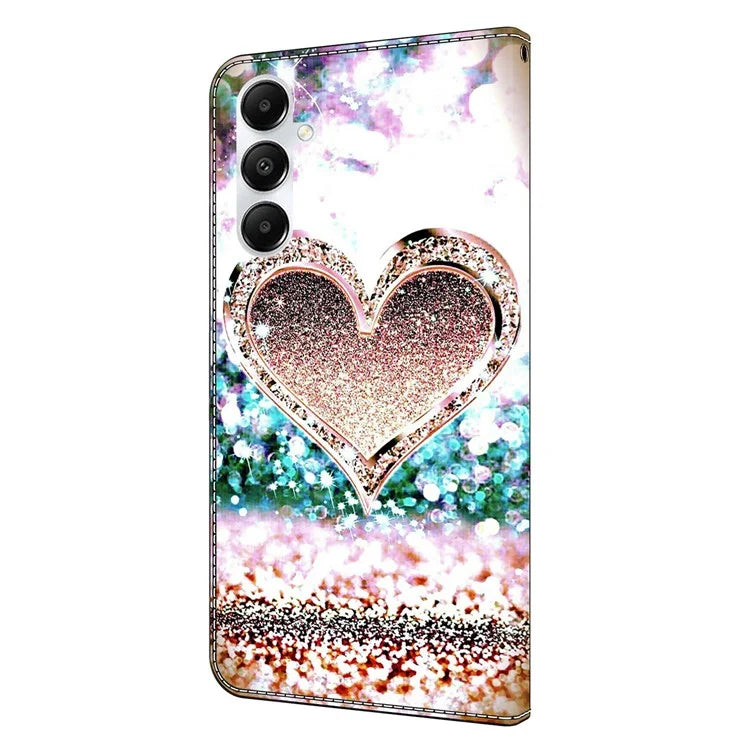 For Samsung Galaxy A05s 4G Case 3D Pattern PU Leather Stand Flip Phone Cover