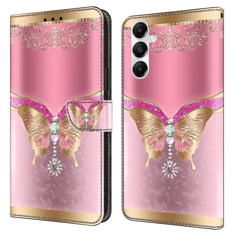 For Samsung Galaxy A05s 4G Case 3D Pattern PU Leather Stand Flip Phone Cover