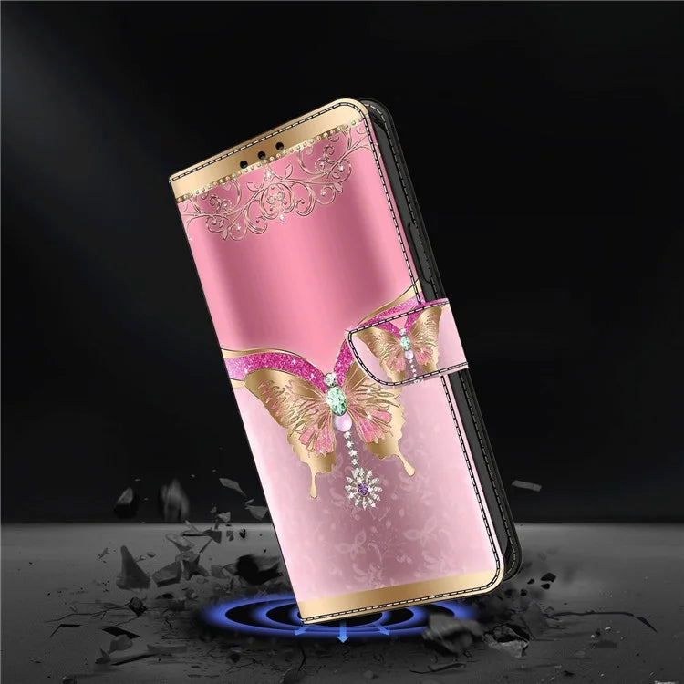 For Samsung Galaxy A05s 4G Case 3D Pattern PU Leather Stand Flip Phone Cover