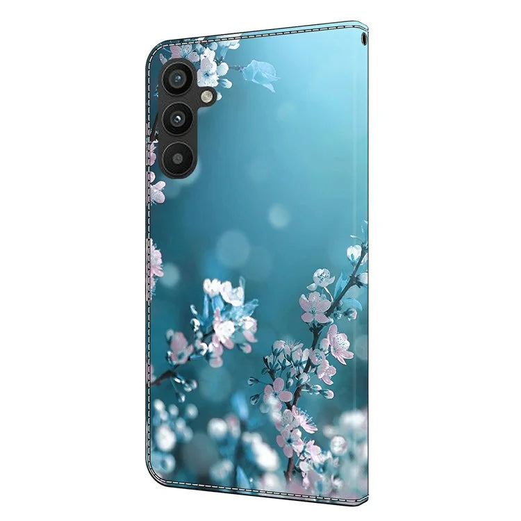 For Samsung Galaxy A15 4G Case 3D Pattern PU Leather Flip Protective Cover