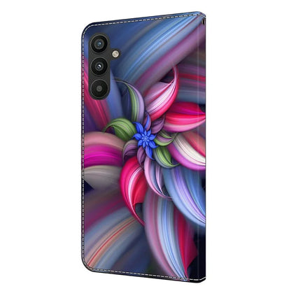 For Samsung Galaxy A15 4G Case 3D Pattern PU Leather Flip Protective Cover