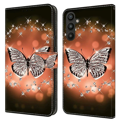 For Samsung Galaxy A15 4G Case 3D Pattern PU Leather Flip Protective Cover