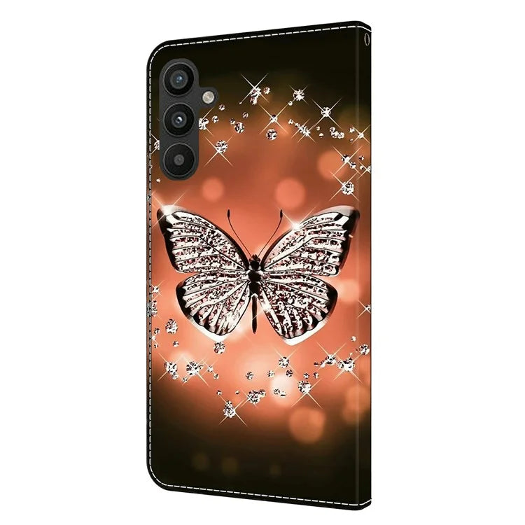 For Samsung Galaxy A15 4G Case 3D Pattern PU Leather Flip Protective Cover