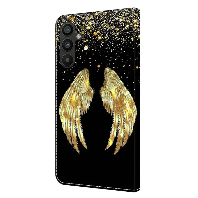 For Samsung Galaxy A15 4G Case 3D Pattern PU Leather Flip Protective Cover
