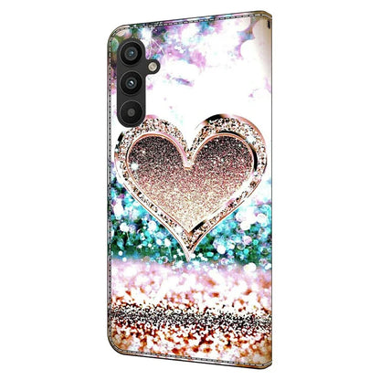 For Samsung Galaxy A15 4G Case 3D Pattern PU Leather Flip Protective Cover
