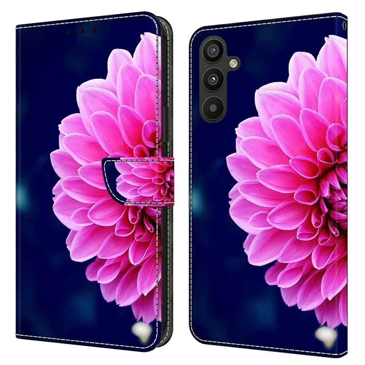 For Samsung Galaxy A15 4G Case 3D Pattern PU Leather Flip Protective Cover