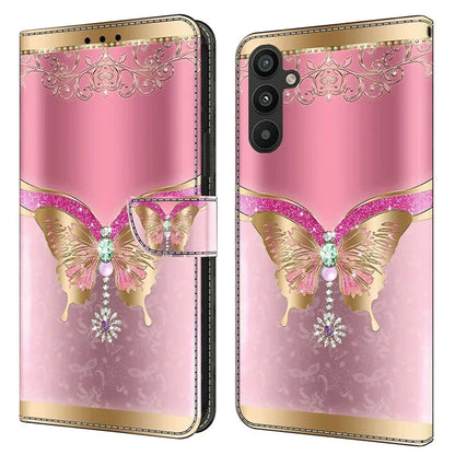 For Samsung Galaxy A15 4G Case 3D Pattern PU Leather Flip Protective Cover