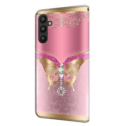For Samsung Galaxy A15 4G Case 3D Pattern PU Leather Flip Protective Cover