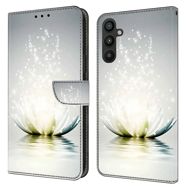 For Samsung Galaxy A15 4G Case 3D Pattern PU Leather Flip Protective Cover