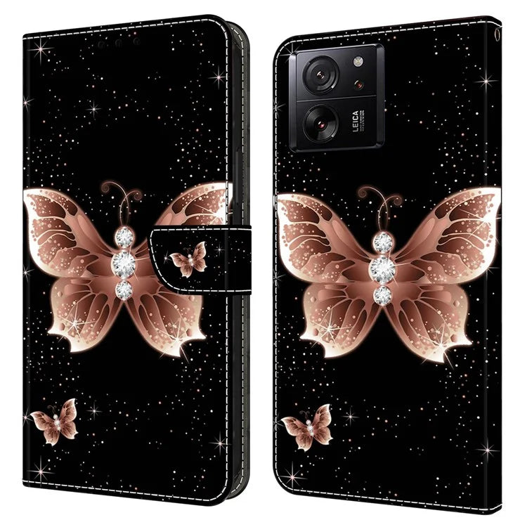 For Xiaomi Redmi K60 Ultra / 13T / 13T Pro Case  Folio PU Leather 3D Pattern Printing Phone Cover