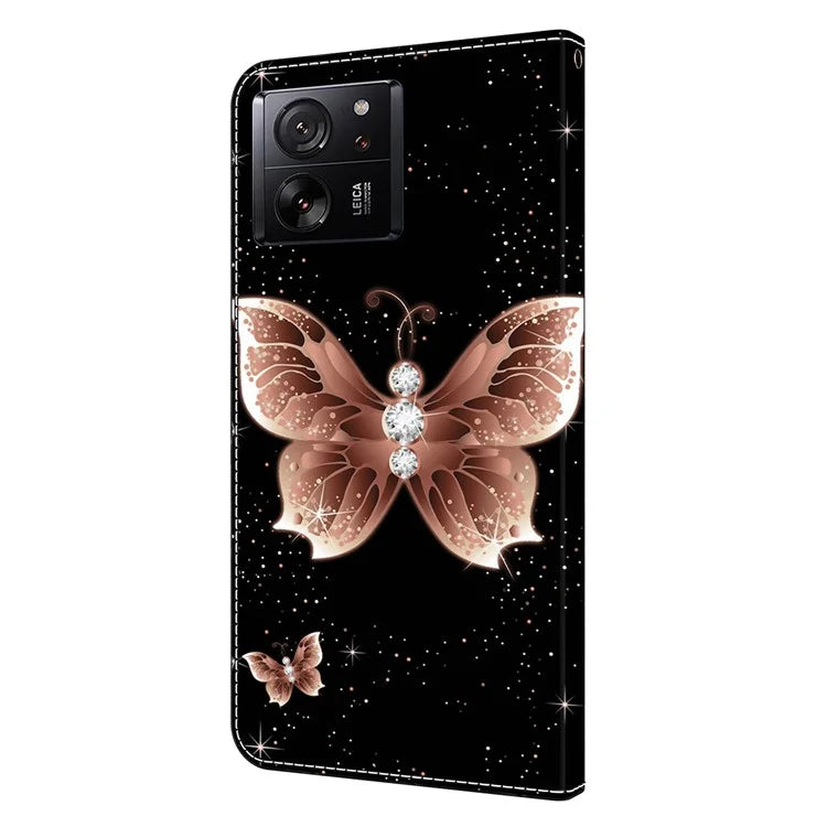 For Xiaomi Redmi K60 Ultra / 13T / 13T Pro Case  Folio PU Leather 3D Pattern Printing Phone Cover