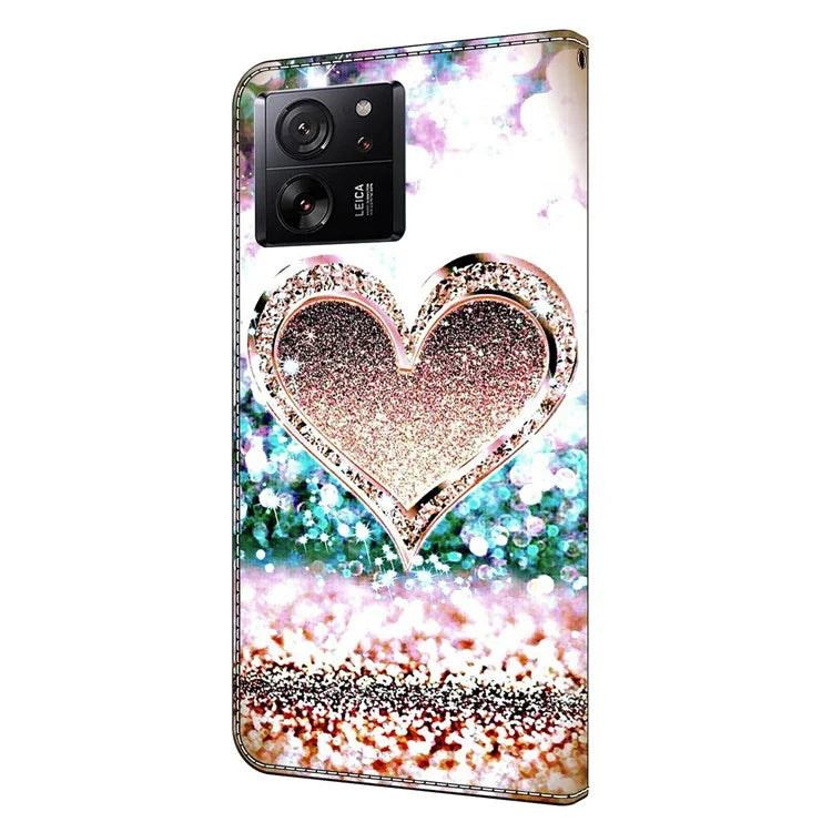 For Xiaomi Redmi K60 Ultra / 13T / 13T Pro Case  Folio PU Leather 3D Pattern Printing Phone Cover