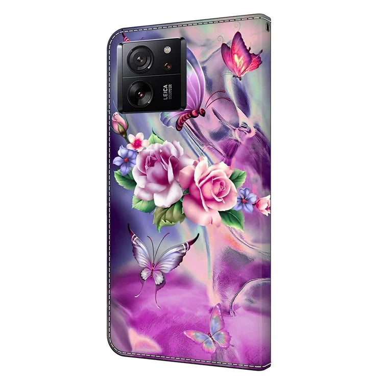 For Xiaomi Redmi K60 Ultra / 13T / 13T Pro Case  Folio PU Leather 3D Pattern Printing Phone Cover