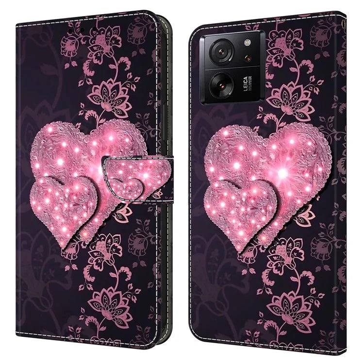 For Xiaomi Redmi K60 Ultra / 13T / 13T Pro Case  Folio PU Leather 3D Pattern Printing Phone Cover
